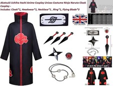 Akatsuki Uchiha Itachi Anime Cosplay Unisex Kostüm Ninja Naruto Mantel Cosplay