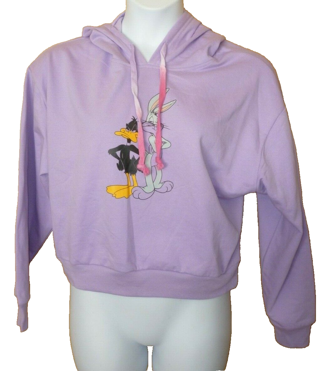 Juniors new XXL (19) Purple Bugs Bunny Hoodie Sweatshirt Jacket