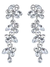 Drop Leaf Earrings Wedding Special Occasion Bridal