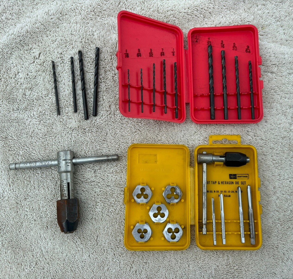 Sears Craftsman Kromedge 52118 Tap Hexagon Die Set 6638 Twist