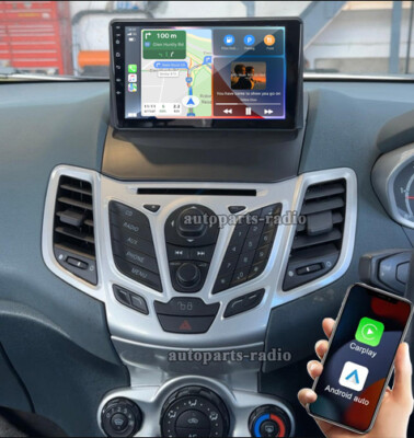 FÜR FORD FIESTA MK6 BJ. 2008-2016 ANDROID 13 CARPLAY AUTORADIO NAVI WLAN BT GPS