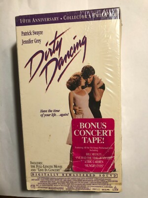 DIRTY DANCING PATRICK SWAYZE 10TH ANNIVERSARY COLLECTORS TWIN PACK BONUS CONCERT