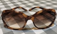 Nina Ricci Sunglasses NR 3205 F C02 Tiger Brown Tortoise Round Frames Brown Lens