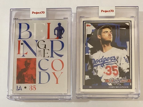 2-Topps Project 70 CODY BELLINGER LA Dodgers Redesigned Topps Baseball Cards