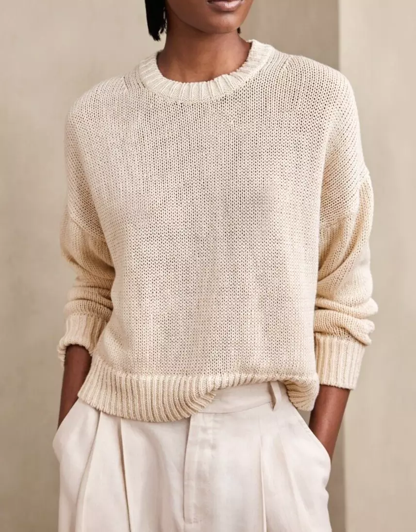 Banana republic linen best sale sweater