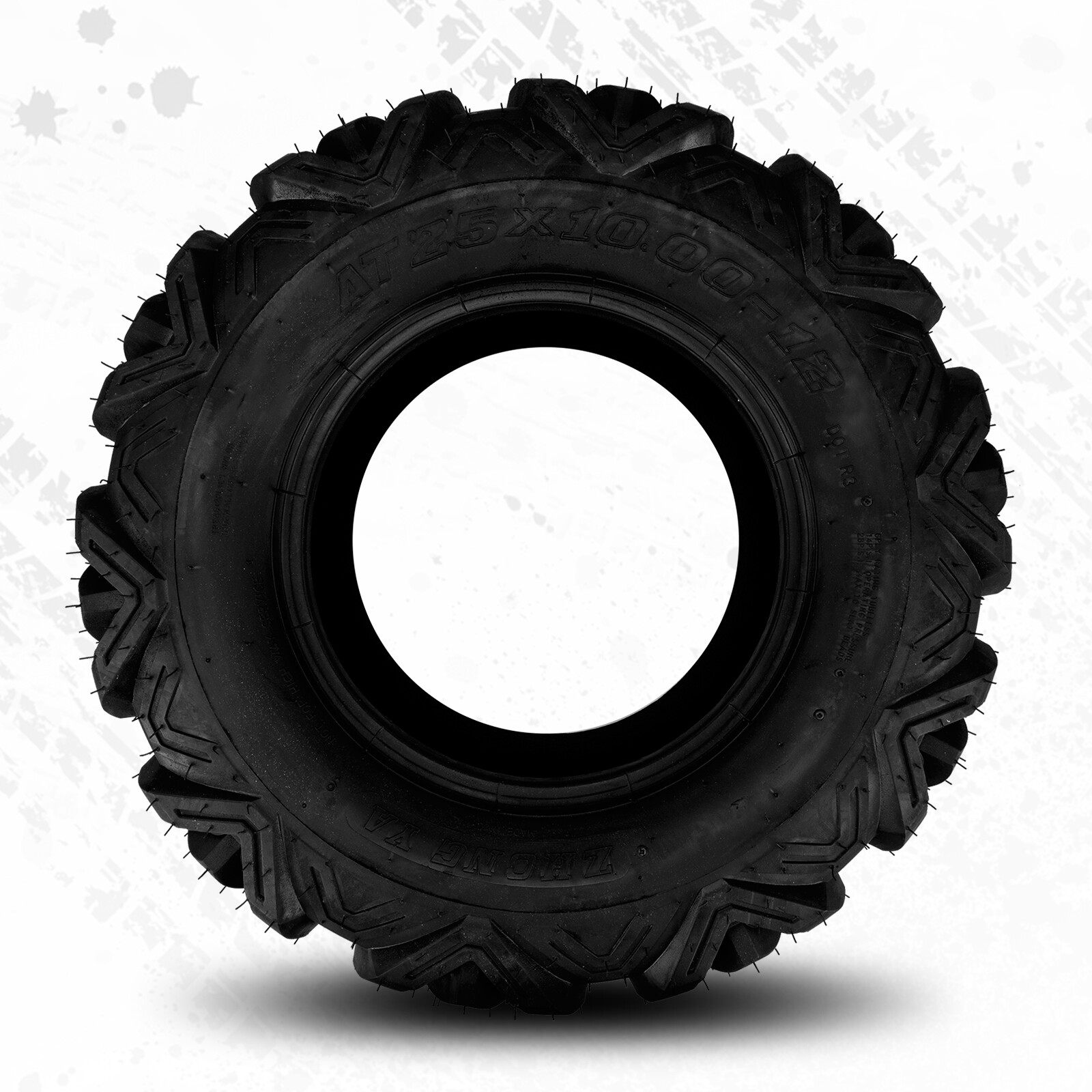 Set 2 25x1012 ATV Tires 25x10x12 25x10 12 Heavy Duty 6Ply ATV UTV All Terrain eBay