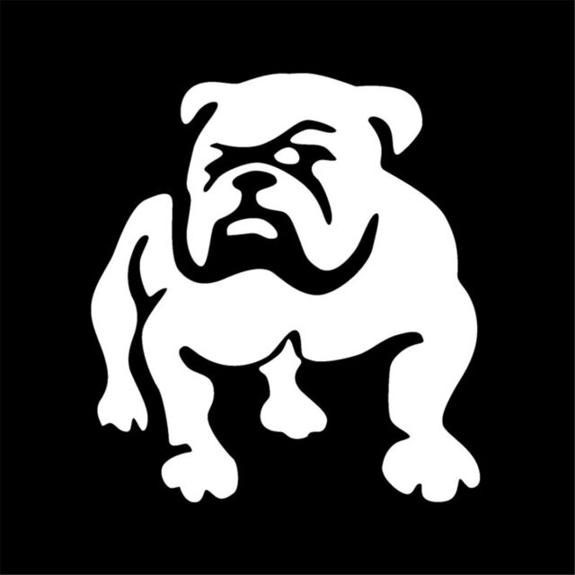 Car Tablet Vinyl Decal Brit the English Bulldog Show Dog Breed