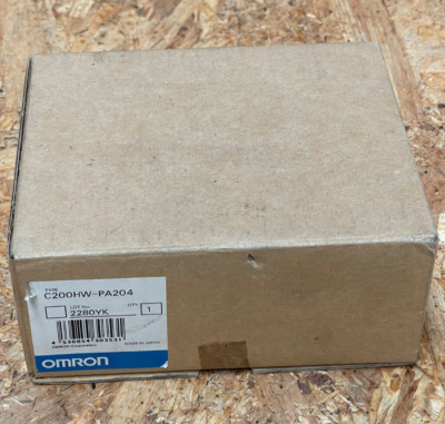 Omron   C200HW-PA204   AC 100 120/200 240 V Backplane Power Supply Module, 30 W