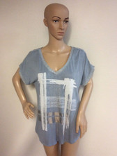 MADE IN ITALY Women's Gray T-Shirt Top