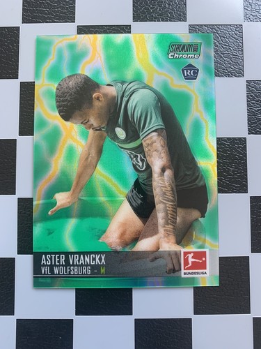 2021-22 Topps Stadium Chrome Bundesliga RC Aster Vranckx /75 VFL Wolfsburg