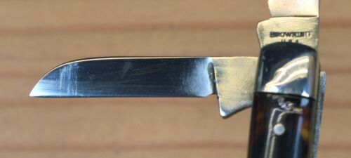 BROWNING USA SMALL SERPENTINE STOCKMAN TORTISE SHELL KNIFE - Picture 9 of 16