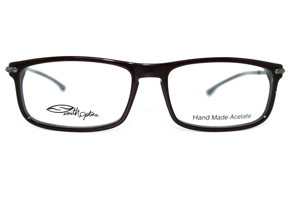 NUEVO SMITH ABRAM OXBLOOD MARRÓN AUTÉNTICO ANTEOJOS MARCOS PARA HOMBRE 57 MM CON ESTUCHE Foto 3 de 4