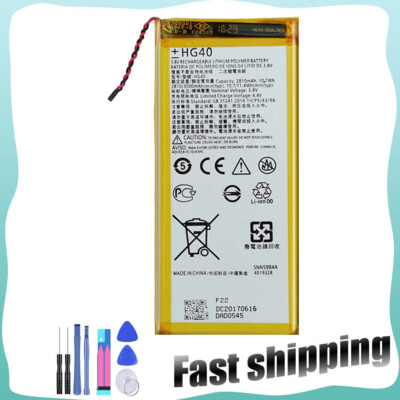HG40 Battery 3000mAh For Motorola Moto G5 Plus XT1684 XT1685 XT1687 Tools