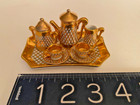 RARE ANTIQUE LIMOGES France Miniature Hand Painted GILDED TEA SET stamped/signed — photo 8
