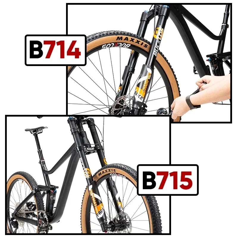 27.5/29in MTB Bike Fork Boost 15*110mm Downhill Bike Front Suspension Air Fork - Image 3 of 4