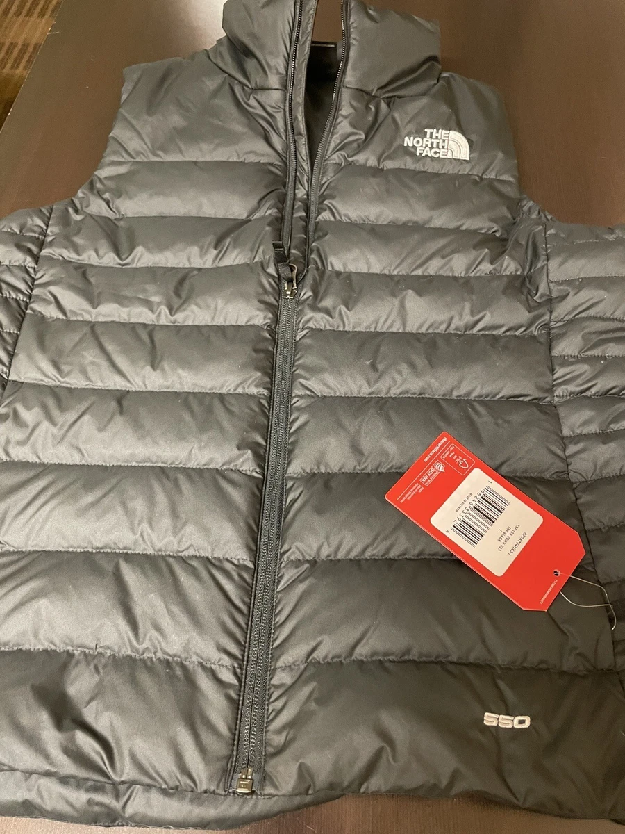 The North Face Women’s LDS 550 Down Puffer Vest BLACK NEW NWT Size L Large