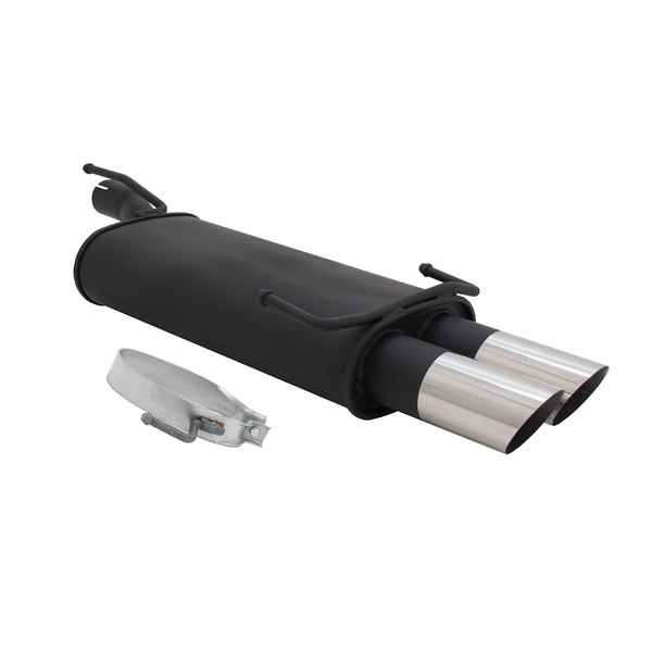 Novus Sportauspuff FüR Opel Astra F / Opel Kadett E 2X76Mm Ms-Design Mit ABE-image