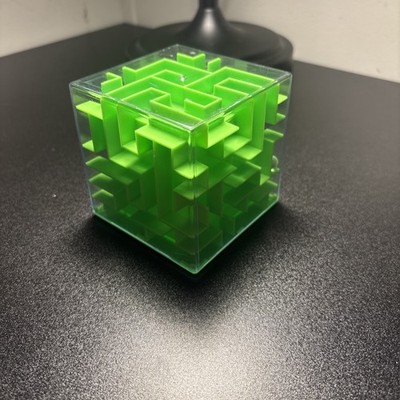 Educational Money Maze Puzzle Box - Bright Green Gift Idea