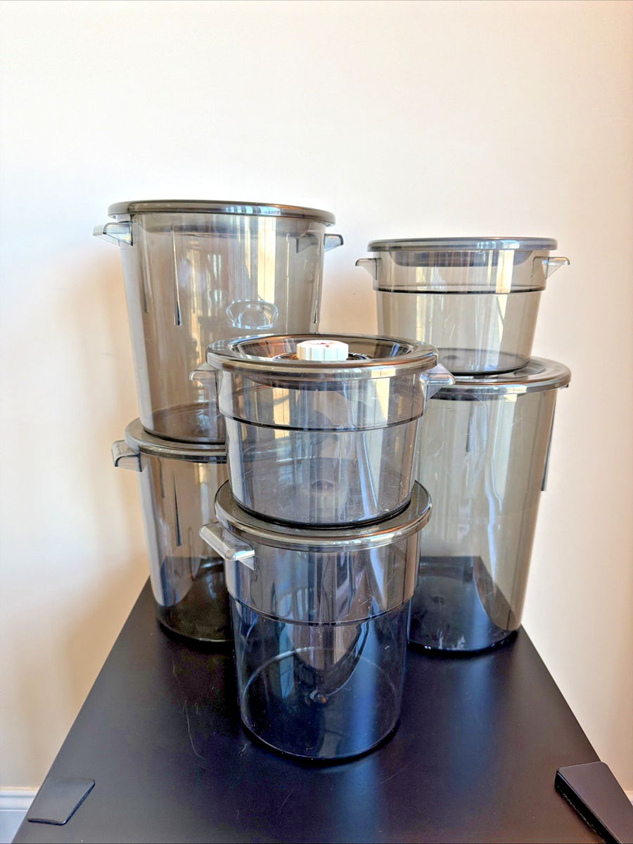 VTG Foodsaver by Tilia Vacuum Seal Canister Container Set 8 6 3.5