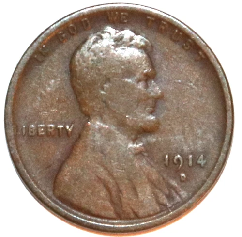 1914-D Lincoln Wheat Cent - Fine - #4667D