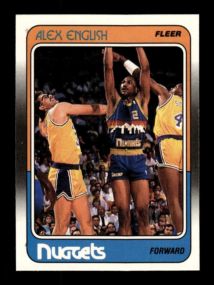 1988-89 Fleer Basketball #34 Alex English Denver Nuggets