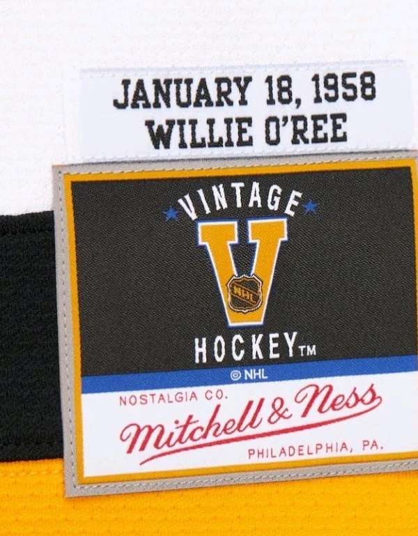 Mens Mitchell & Ness WILLIE OREE 1958 Boston Bruins Power Play Jersey Med W/Hat - Image 2 of 4
