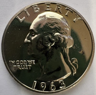 1963-P Proof Washington Quarter (some marking on obverse)