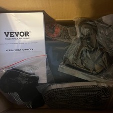 VEVOR Aerial Yoga Hammock And Swing 11 Yards Yoga Trapeze Green Teal