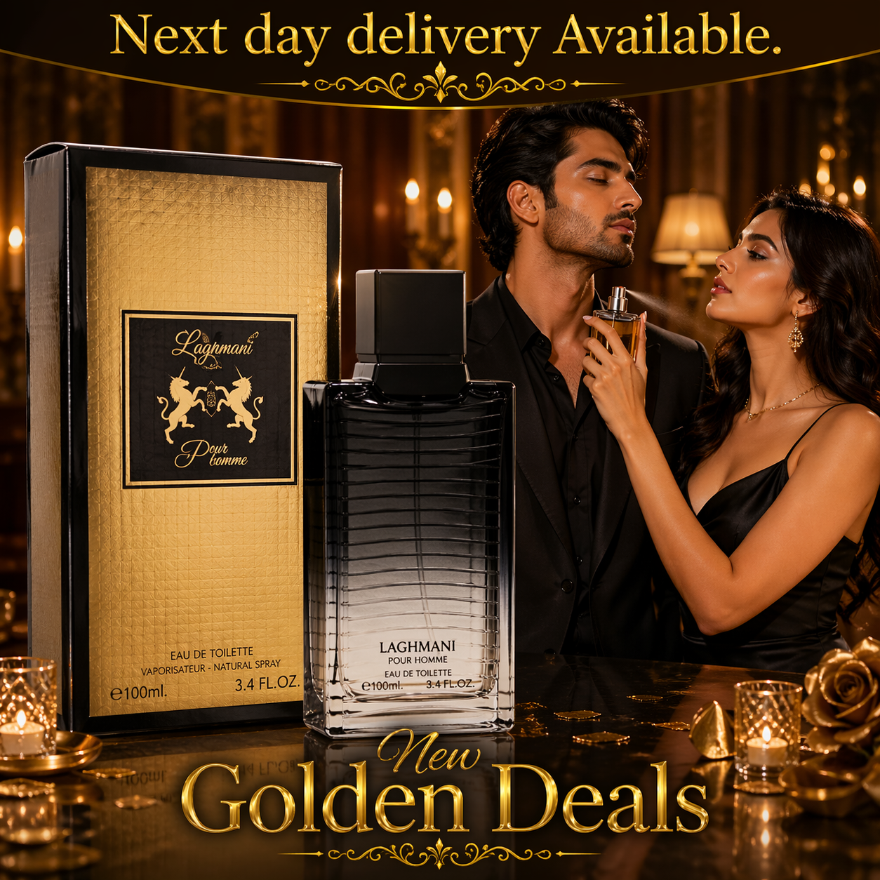 Real Pro Men's Perfume Eau De Toilette Men's Fragrance Aftershave for him 100ml