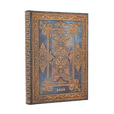 PAPERBLANKS LTD. Paperblanks | 12-Monatskalender. 2026 Blue Luxe Midi Tag | Buch | Deutsch | 2026
