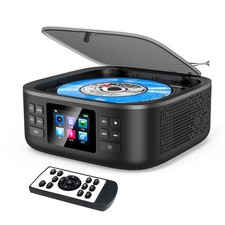 Portable CD Player Bluetooth,Desktop CD Player with Bluetooth Music Boombox P...