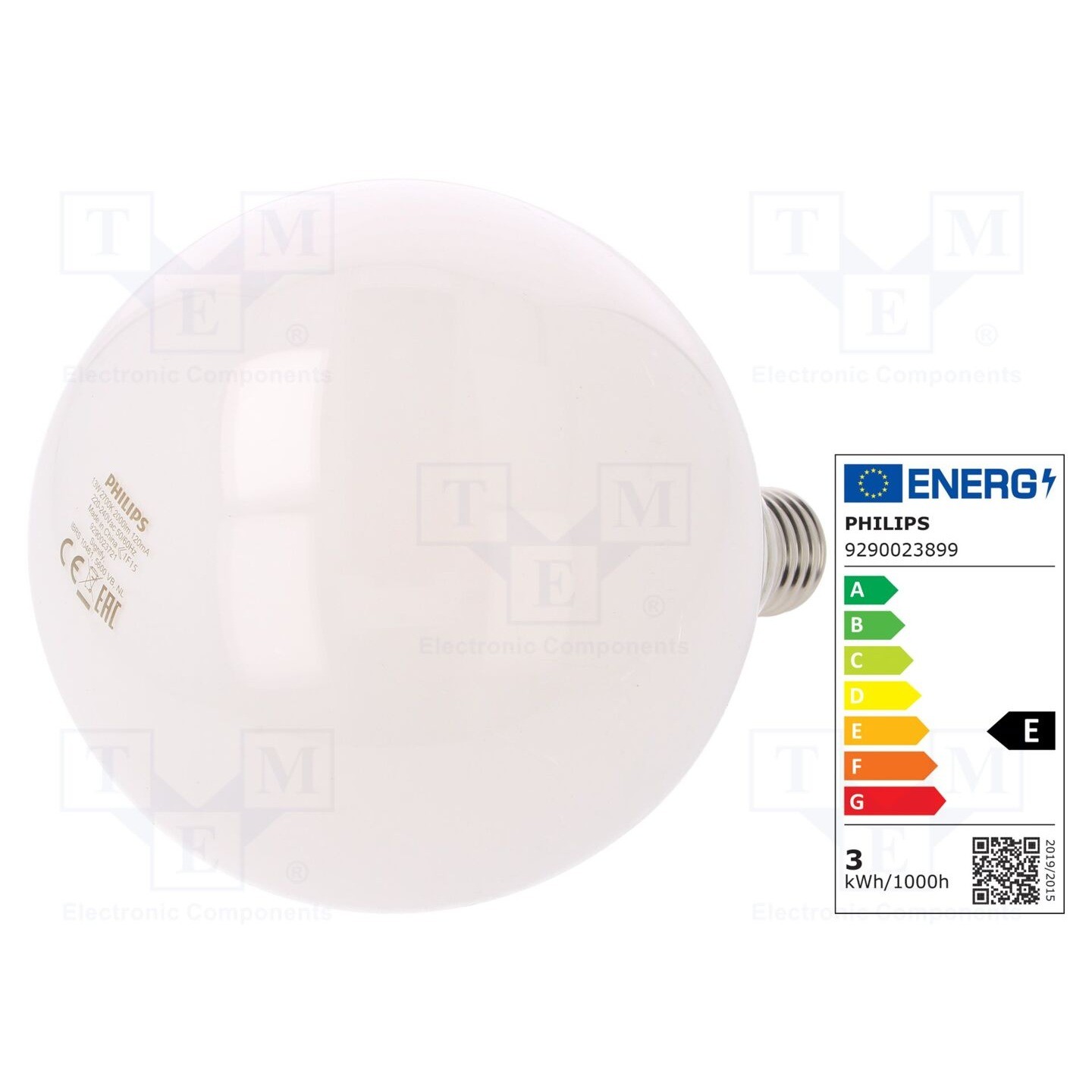 PHILIPS LED Premium Frosted Globe G120 Light Bulb [E27 Edison Screw] 13W - 120W Equivalent, Warm White (2700K), Non-Dimmable. - Image 4