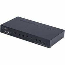 StarTech 8-Port DisplayPort KVM Switch with 1U Rack Mount Kit, 4K 60Hz DP 1.2,