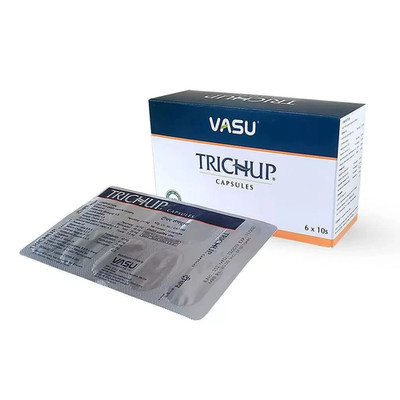 Vasu Trichup 60 Capsules help control hair fall and support regrowth