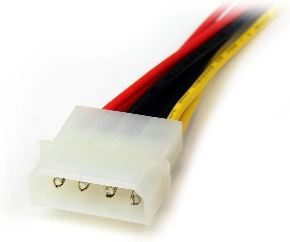 StarTech.com 12in LP4 to 2x SATA Power Y Cable Adapter - Molex to to Dual SATA P - Image 2 of 4