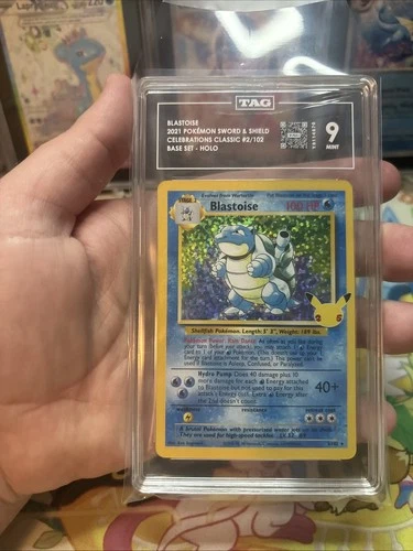 Pokémon Blastoise Celebrations Classic 2/102 TAG 9 Mint