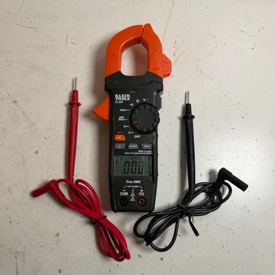 Klein Tools CL220 Black AC/DC 400A Auto-Ranging Digital Clamp Meter with Probe