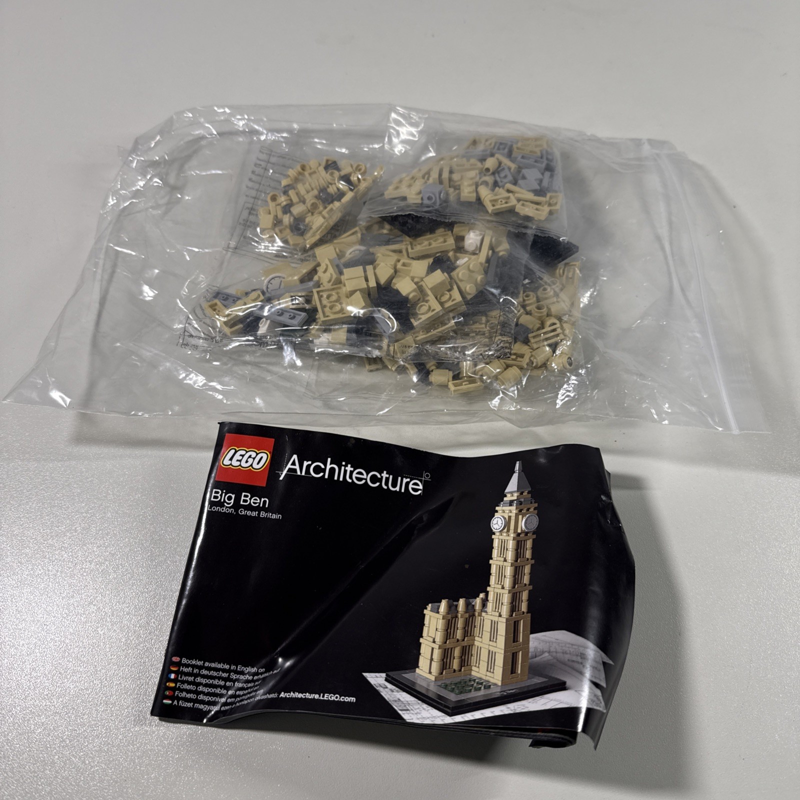 LEGO ARCHITECTURE: Big Ben (21013) - NO BOX DAMAGED MANUAL