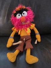 The Muppets Most Wanted Animal Drummer 18" Plush Doll Stuffed HTF Drumsticks
