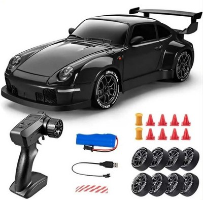 RC Drift Car 4WD 1:24 Scale LED Lights 20km/h Remote Porsche Style