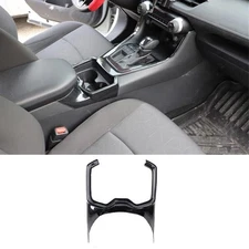 For Toyota RAV4 Carbon Fiber Car Gear Water Cup Holder ABS Frame Cover 2019-2023