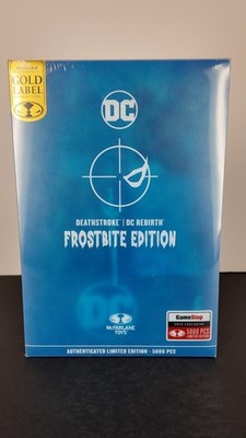 McFarlane Toys; Gold Label; Deathstroke; Frostbite Edition; GameStop Exclusive