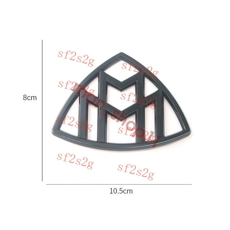 Emblema trasero negro brillante para maletero de coche Maybach Clase S W222 Foto 4 de 4