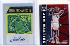 2 * JASON RICHARDSON * 2020-21 FLUX SILVER HOLO AUTOGRAPH + JAM MASTERS INSERT