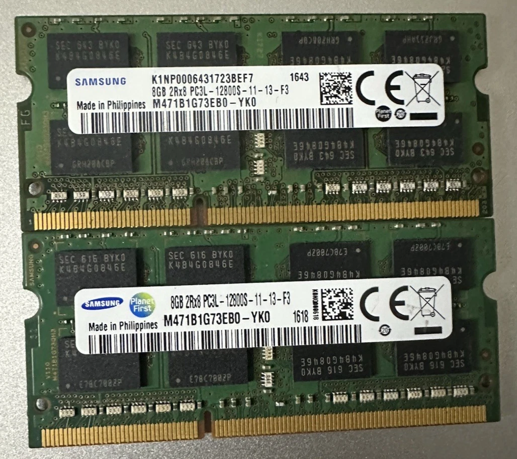 Samsung 16GB DDR3 SDRAM for sale | eBay