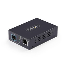 StarTech.com 10GbE Multi-Gigabit Open SFP Fiber Media Converter,