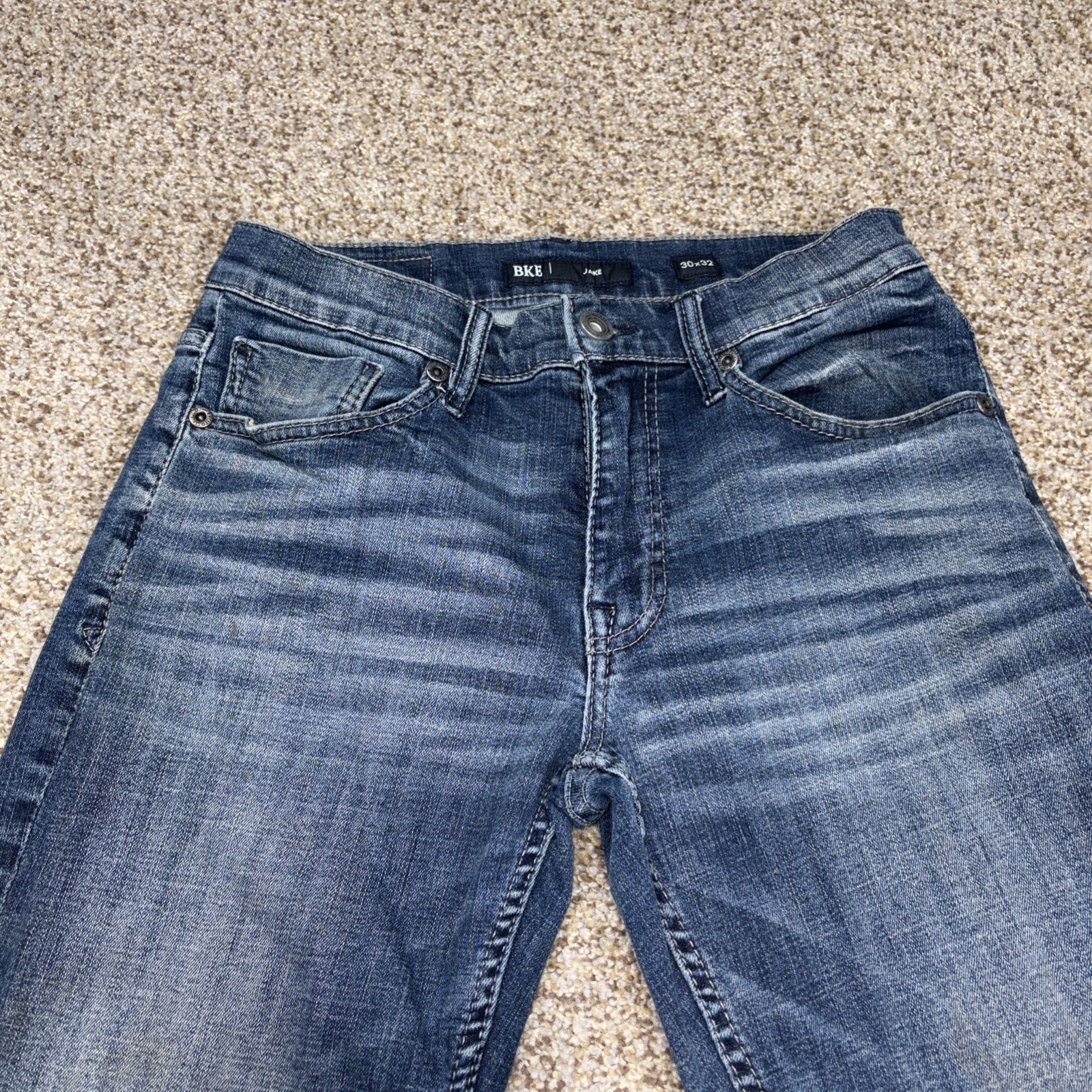 BKE Jake Jeans 30x32 Straight Leg Denim Stretch Cowboy Western Fits 28 X 30 - View 2