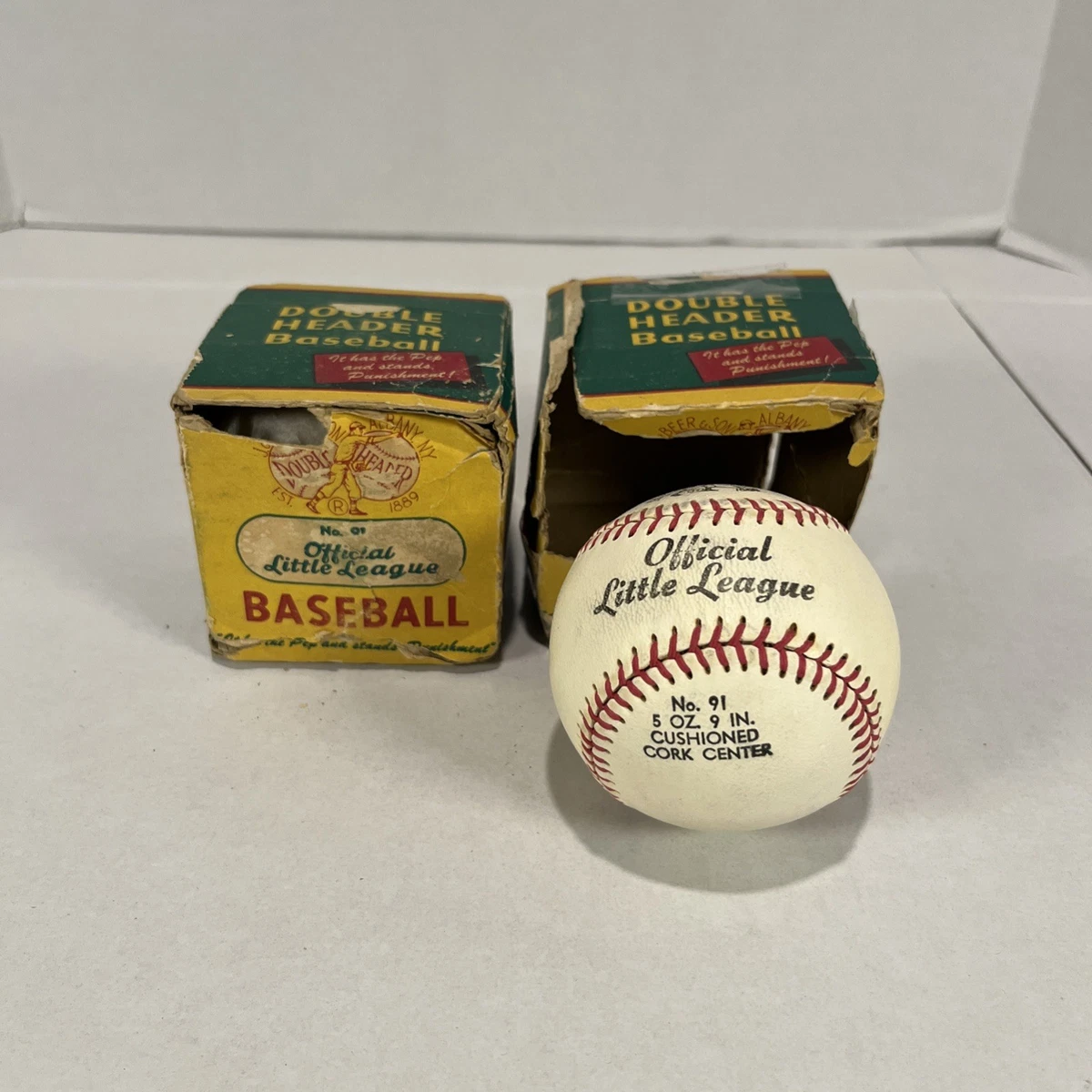 New In Box J De Beer & Sons Official Clincher F16 Softball Double Header