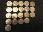 20 Coin US Kennedy Half Dollar Lot 40% SILVER 1966-69