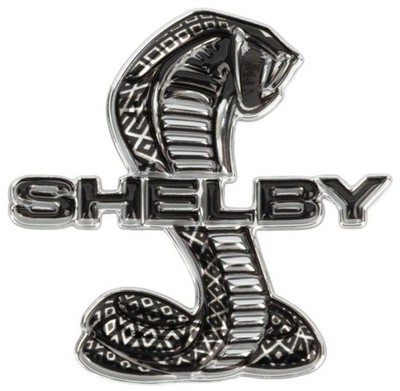 Shelby 3D Emblem Sticker- Black & Chrome 2'' * Musatang * GT500 * GT350 FREE SHIP